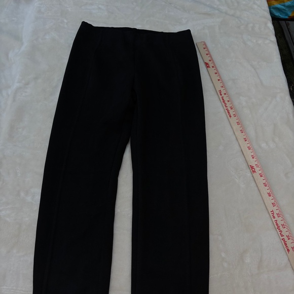 T BY TAHARI Black Pull On Black Faux Suede Pants Size S - Picture 4 of 12